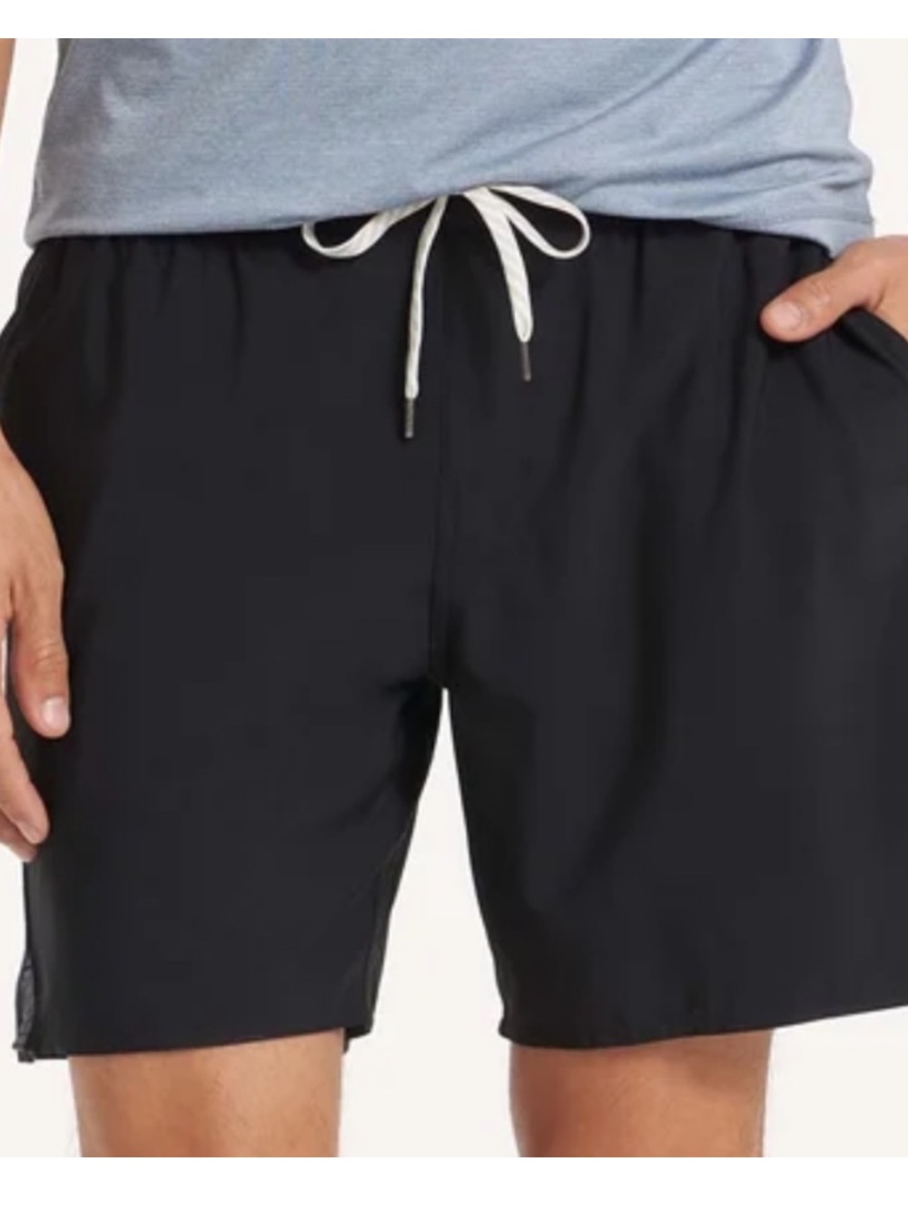 Vuori Men’s Trail Shorts Black with Interior Biking Shorts